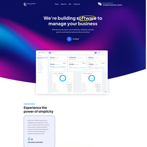 Sales System Space Screenshot