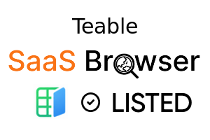 Teable - SaaS Browser Verified Badge