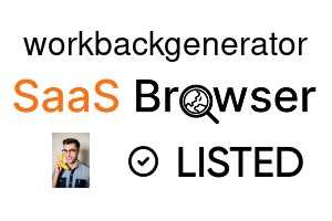 workbackgenerator - SaaS Browser Verified Badge