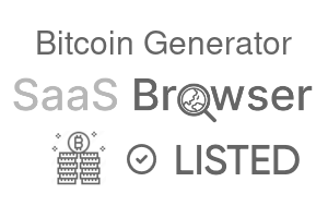 Bitcoin Generator - SaaS Browser Verified Badge