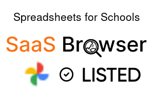 Spreadsheets for Schools - SaaS Browser Verified Badge