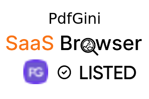 PdfGini - SaaS Browser Verified Badge