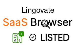 Lingovate - SaaS Browser Verified Badge