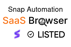 Snap Automation - SaaS Browser Verified Badge