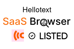 Hellotext - SaaS Browser Verified Badge