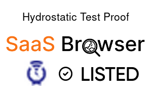 Hydrostatic Test Proof - SaaS Browser Verified Badge