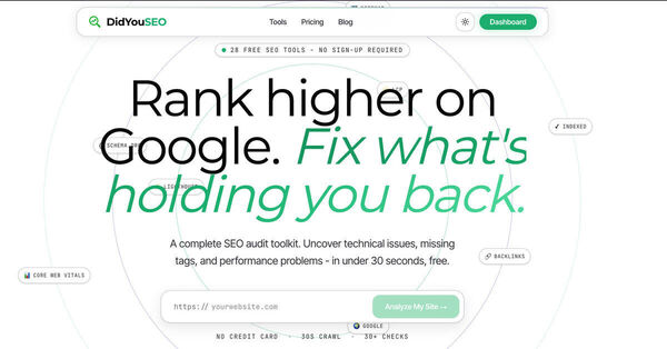 DidYouSEO Screenshot 2