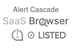 Alert Cascade - SaaS Browser Verified Badge