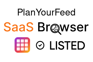 PlanYourFeed - SaaS Browser Verified Badge