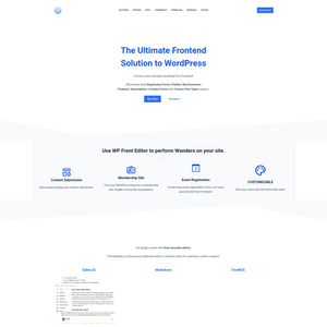 WP Front Editor Screenshot
