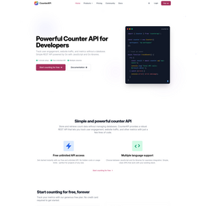 CounterAPI Screenshot