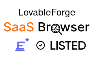 LovableForge - SaaS Browser Verified Badge