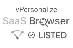 vPersonalize - SaaS Browser Verified Badge