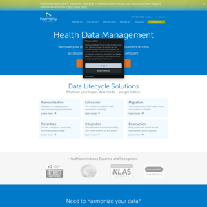 Harmony Healthcare IT Screenshot