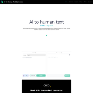 AI To Human Text Converter Screenshot