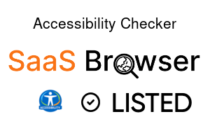 Accessibility Checker - SaaS Browser Verified Badge