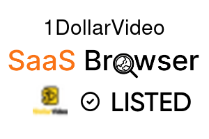 1DollarVideo - SaaS Browser Verified Badge