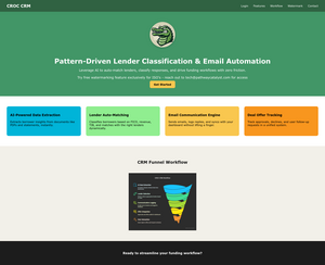 CROC CRM Screenshot