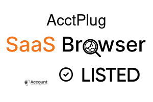 AcctPlug - SaaS Browser Verified Badge