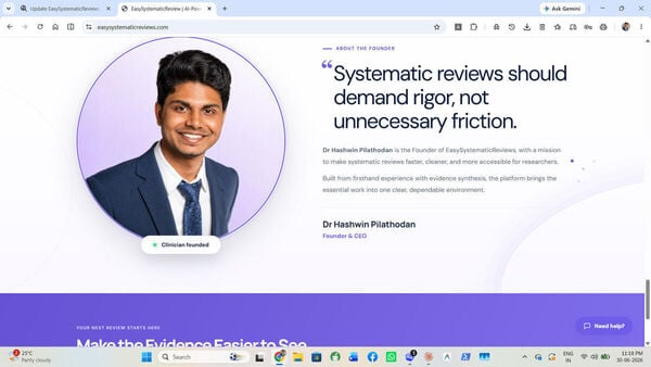 EasySystematicReviews Screenshot 3