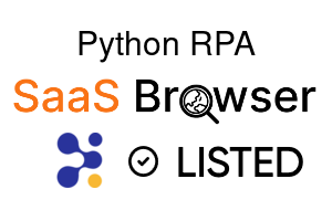 Python RPA - SaaS Browser Verified Badge