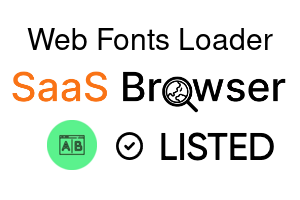Web Fonts Loader - SaaS Browser Verified Badge