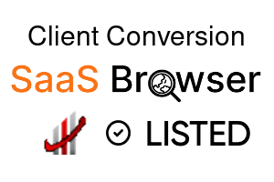 Client Conversion - SaaS Browser Verified Badge