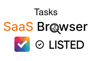 Tasks - SaaS Browser Verified Badge