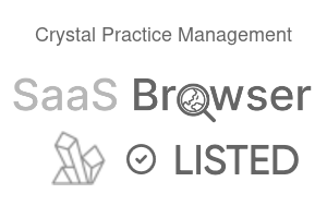 Crystal Practice Management - SaaS Browser Verified Badge