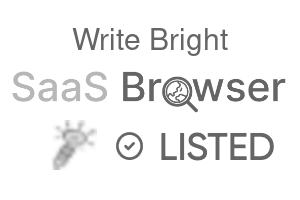 Write Bright - SaaS Browser Verified Badge