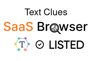 Text Clues - SaaS Browser Verified Badge