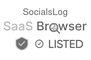 SocialsLog - SaaS Browser Verified Badge