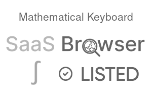 Mathematical Keyboard - SaaS Browser Verified Badge