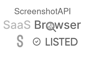ScreenshotAPI - SaaS Browser Verified Badge