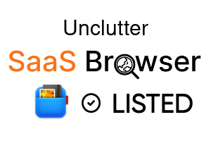 Unclutter - SaaS Browser Verified Badge
