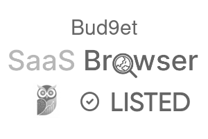 Bud9et - SaaS Browser Verified Badge