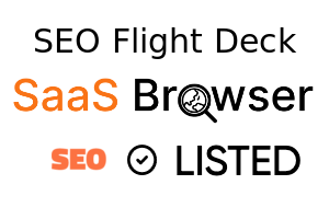 SEO Flight Deck - SaaS Browser Verified Badge