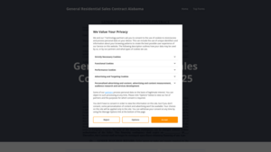 General Residential Sales Contract Alabama Screenshot