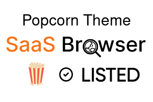 Popcorn Theme - SaaS Browser Verified Badge