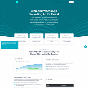 SMS and WhatsApp Marketing Screenshot