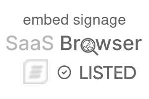 embed signage - SaaS Browser Verified Badge
