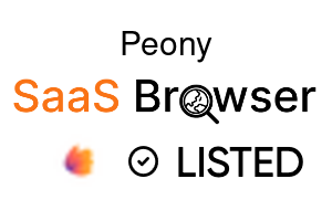 Peony - SaaS Browser Verified Badge