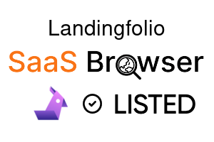 Landingfolio - SaaS Browser Verified Badge