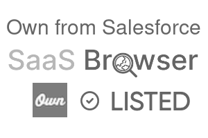 Own from Salesforce - SaaS Browser Verified Badge
