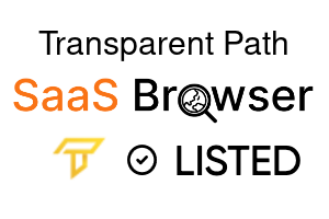 Transparent Path - SaaS Browser Verified Badge