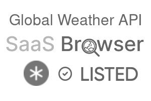 Global Weather API - SaaS Browser Verified Badge
