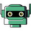 Gold Robot Icon