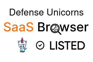 Defense Unicorns - SaaS Browser Verified Badge