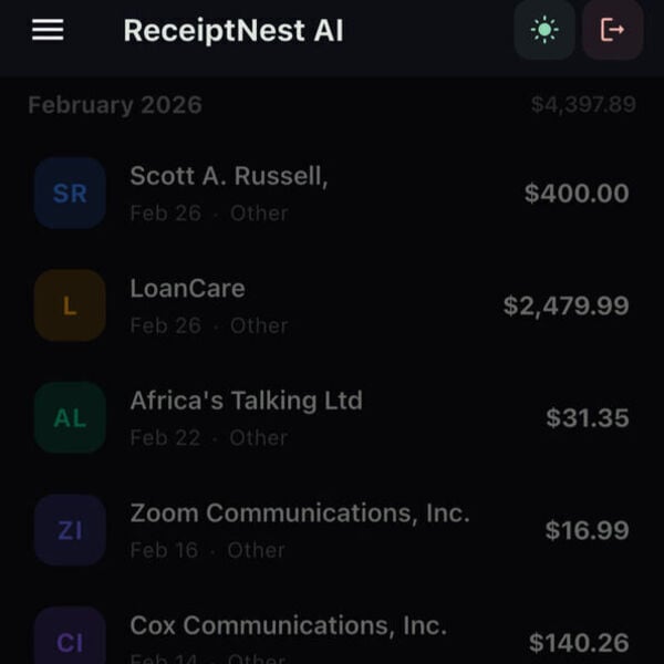 ReceiptNest AI Screenshot 3