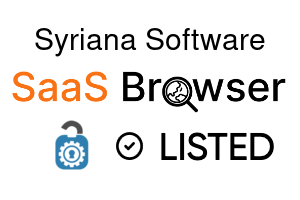 Syriana Software - SaaS Browser Verified Badge